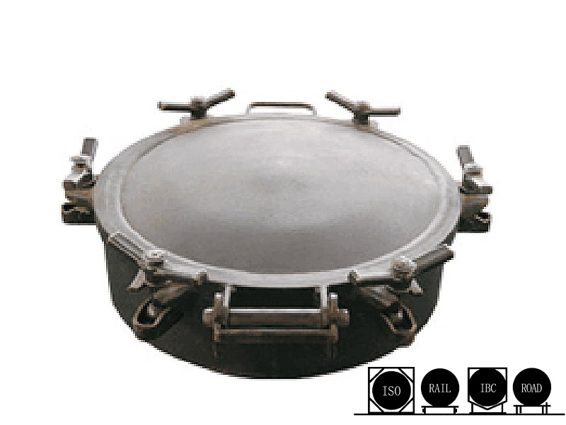 DN300 DN500 Straight Neck Manlid Inspection Hatch Assembly