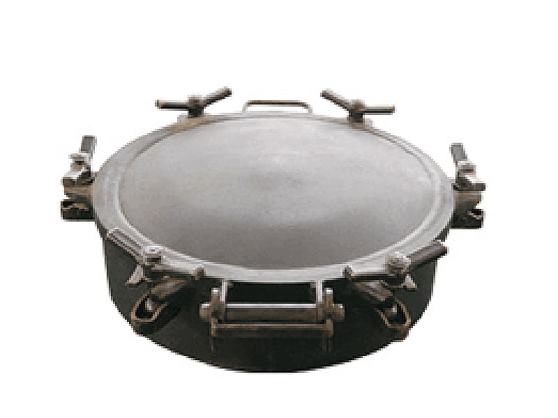 DN300 DN500 Straight Neck Manlid Inspection Hatch Assembly