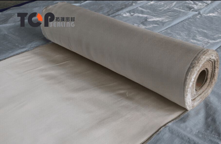 The Germany Customer Ordered 8000KG High Silica Cloth 96% From TOP-SEALING.