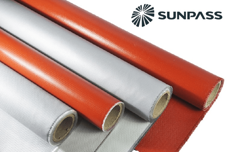 SUNPASS Silicone coated fiberglass fabrics Silicone impregnated fiberglass fabrics Silicone coated insulation fabrics with high strength