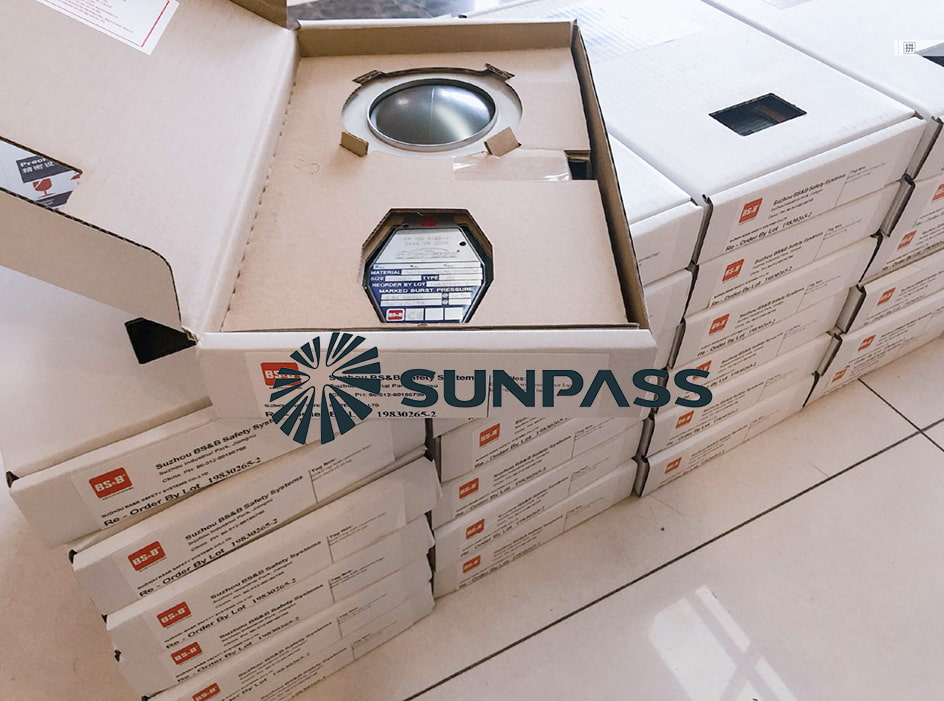 The Italian Customers Ordered Pressure Relief Bursting disc for Isotank Conatiner From Sunpass