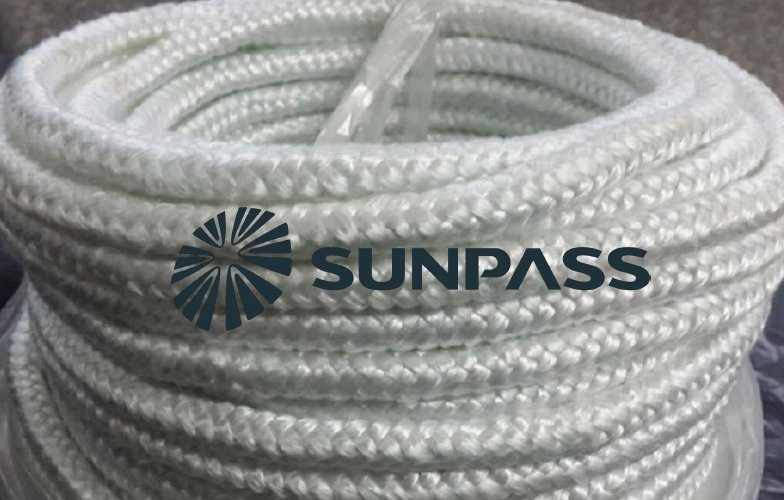 The Brazilian customer ordered 1000KGS chemical resistant and low thermal conductivity fiberglass round ropes are used for high temperature caulking and roller covers for transporting high-temperature glass vessels From Top Sealing