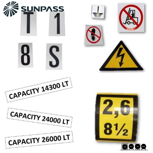 SUNPASS New Arrival: Decals and Labels for ISO Tank Container