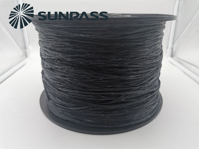 Famous Indonesian Manufacture Ordered 8000kgs High Quality Carbon Fiber Yarn With PTFE For Carbon Gland Packing Braiding From SUNPASS-TOP SEALING
