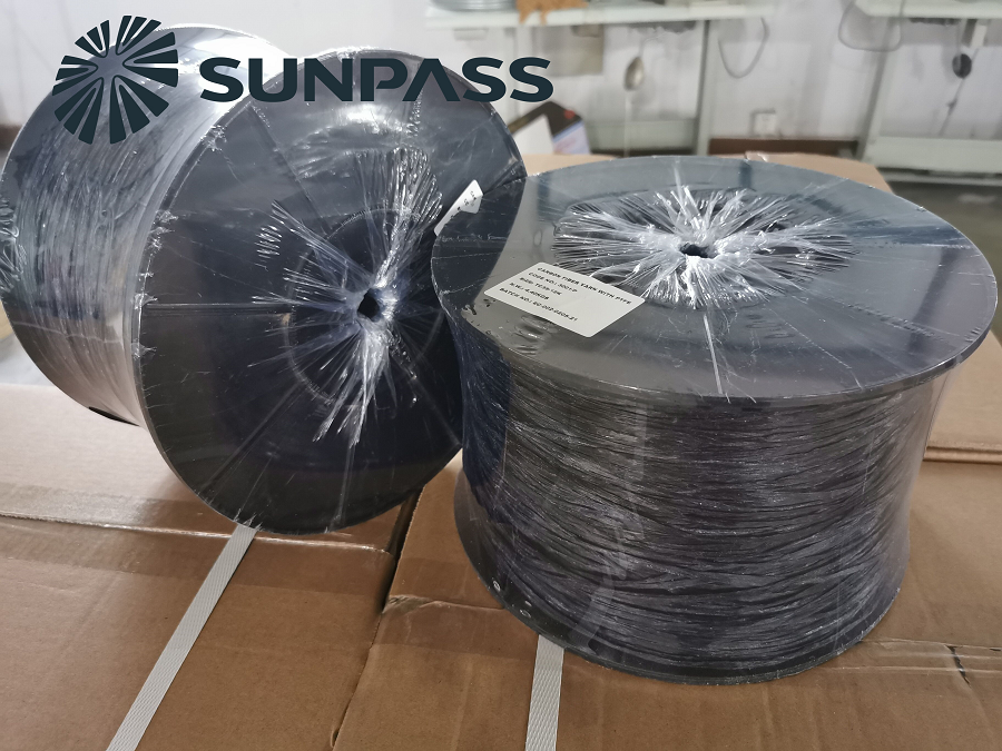 Indonesian Factory Ordered 8000kgs High Strength Carbon Fiber Yarn With PTFE For Carbon Gland Packing Braiding From SUNPASS-TOP