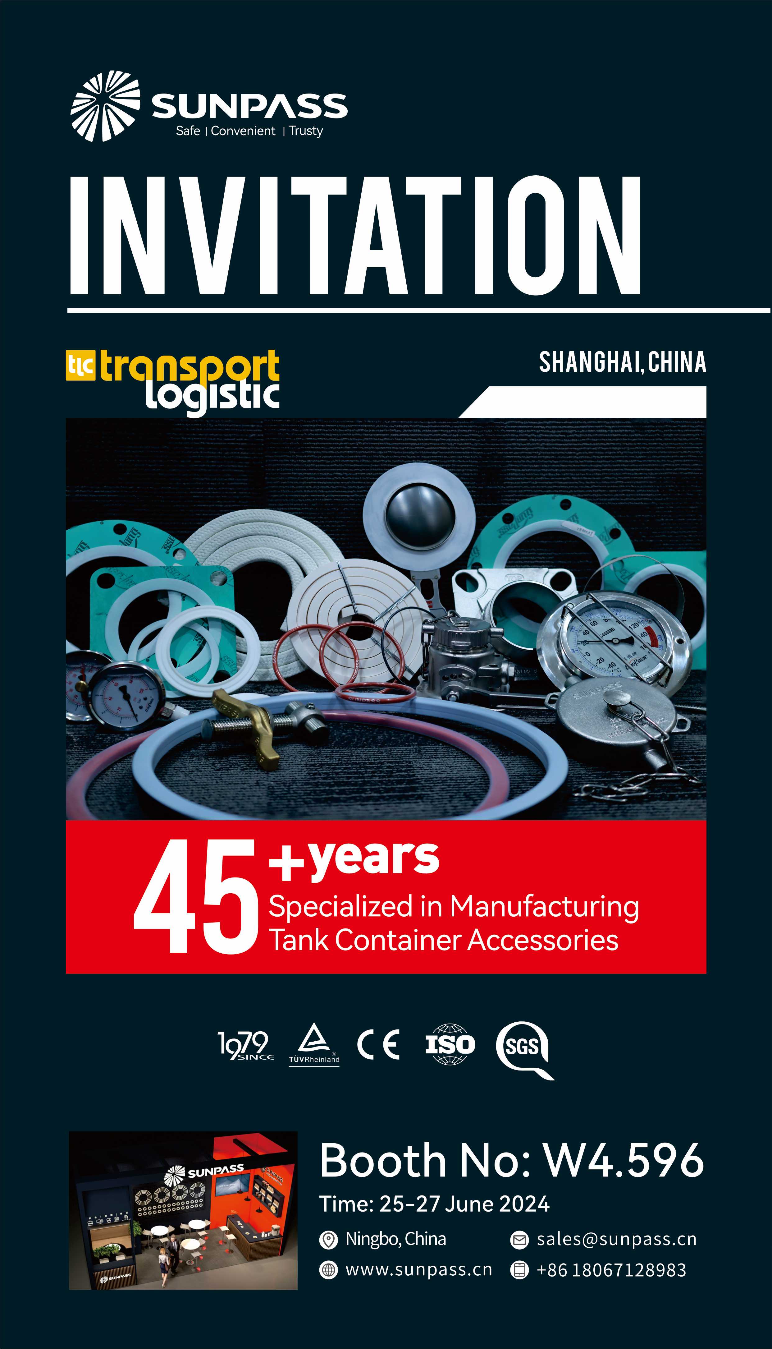 Invitation | SUNPASS meets you at Transport Logistic CHINA 2024