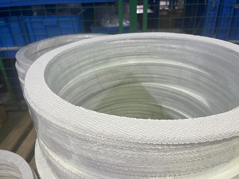 The Germany Customer Ordered High Temperature Thermal Instulation Non Asbestos Fibre Glass Gasket For Marine Industry Flue Sealing From SUNPASS
