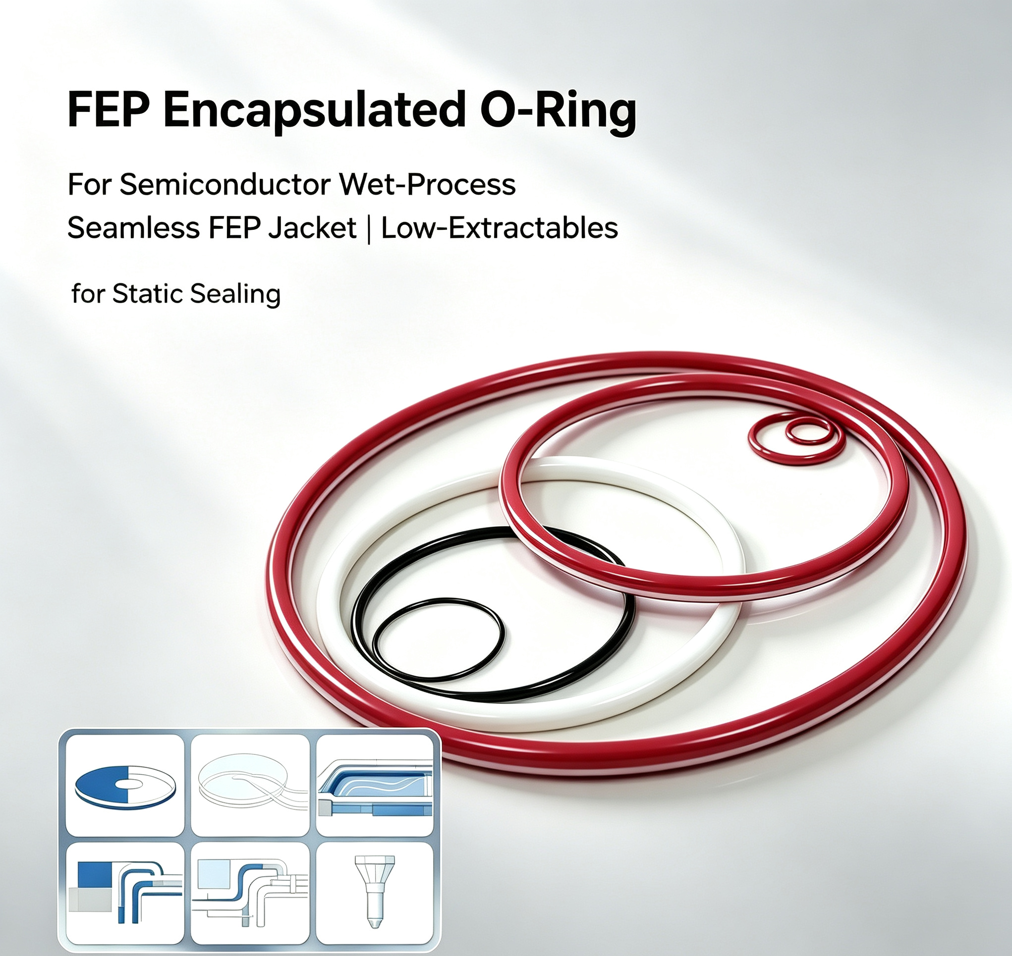 How to Choose FEP Encapsulated O-Rings for Semiconductor Wet Process Equipment